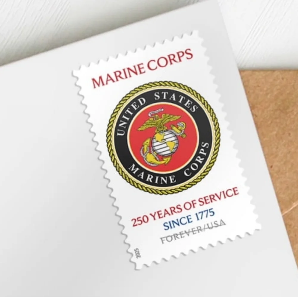 100 U.S. Marines Marine Corps 250th USPS Stamps Military Postage Stamp Army Navy